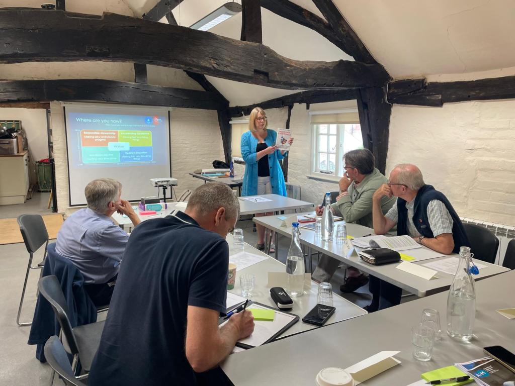 Helen running a workshop